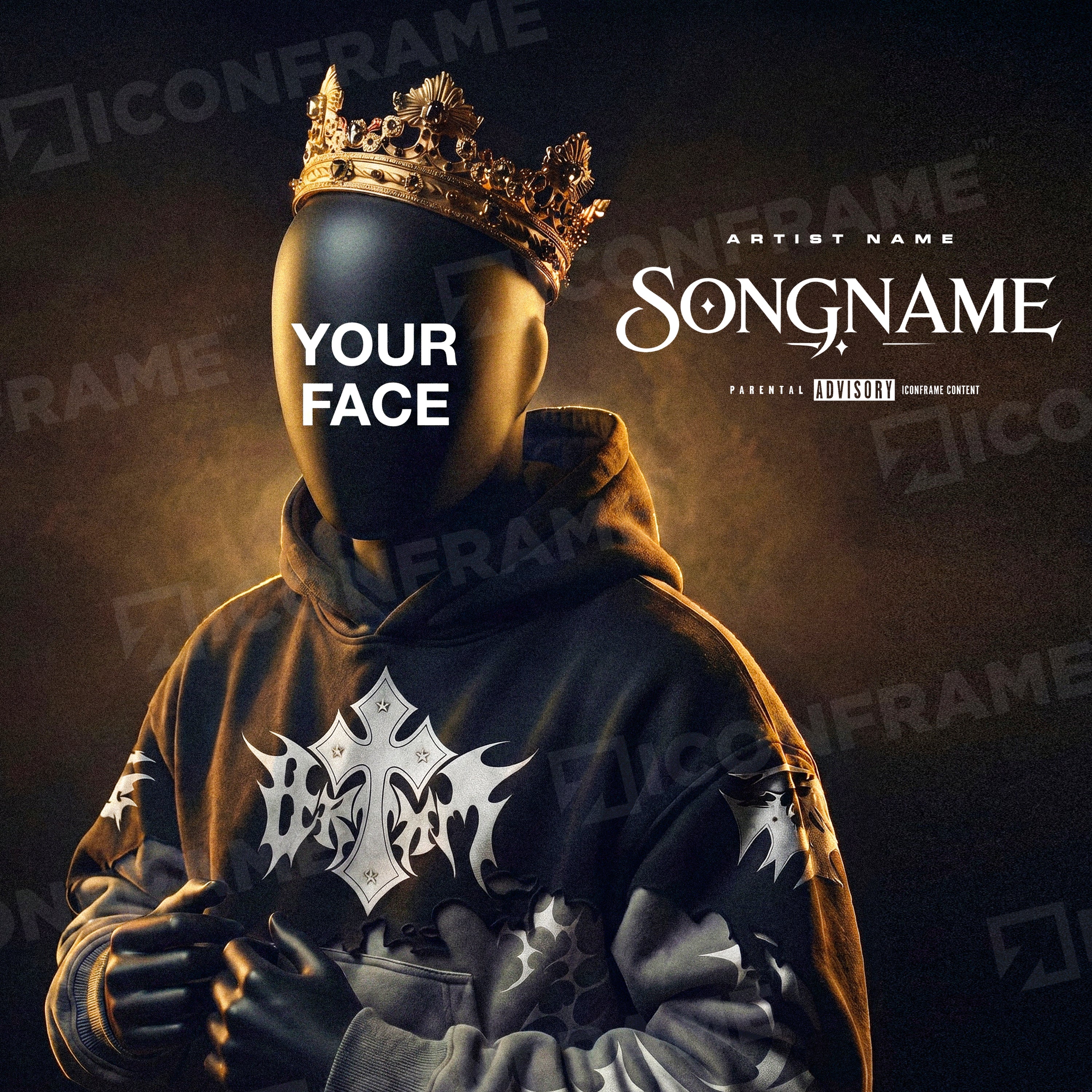 Young King figurine by ICONFRAME, detailed sculpture of a young boy wearing a crown and regal attire, displayed against a neutral background.